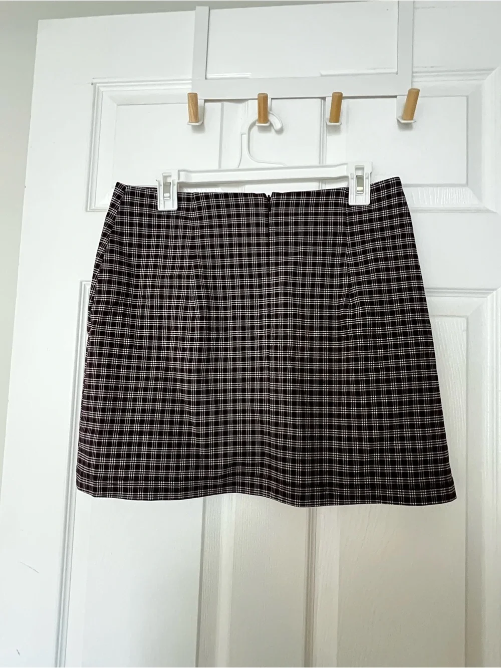 Urban Outfitters Black and White Plaid Mini Skirt